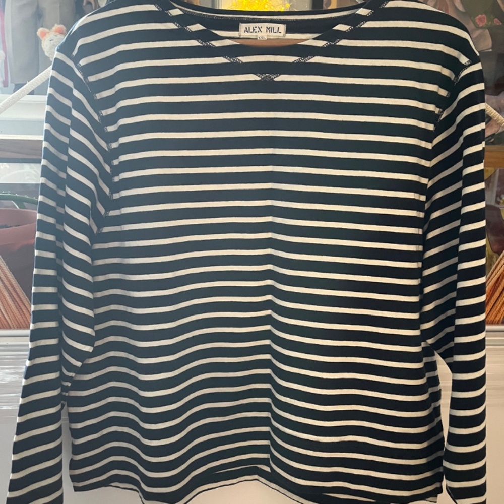 Alex Mill Lakeside Tee EUC XXL Midnight Blue